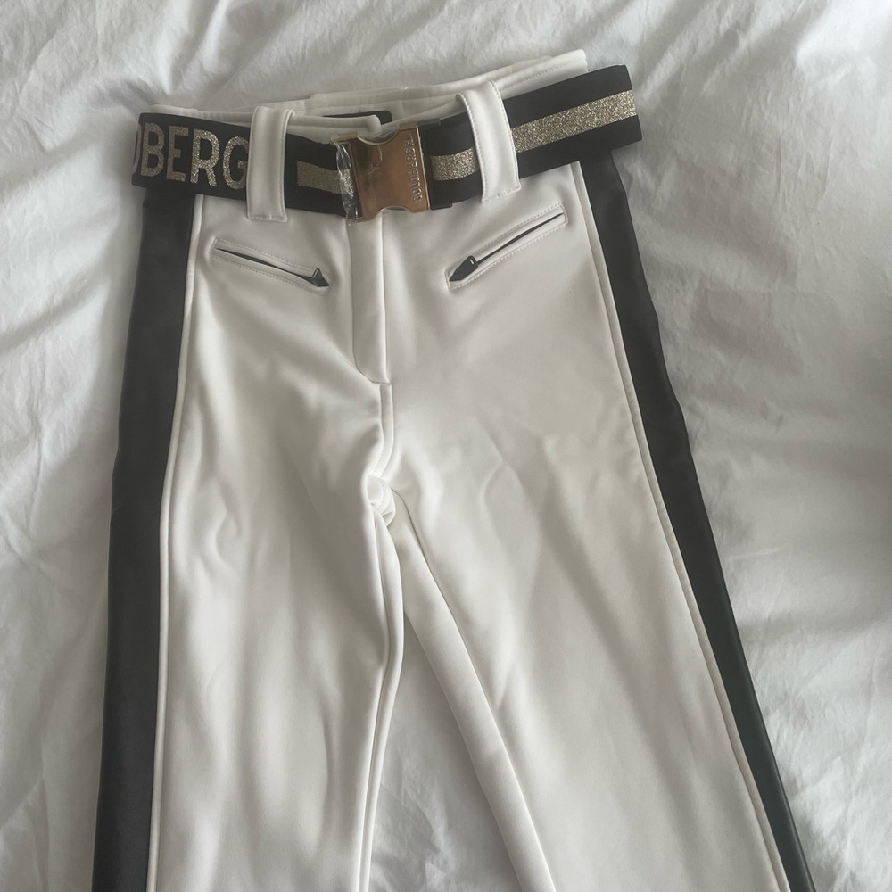 Goldbergh White and Black Ski Pants